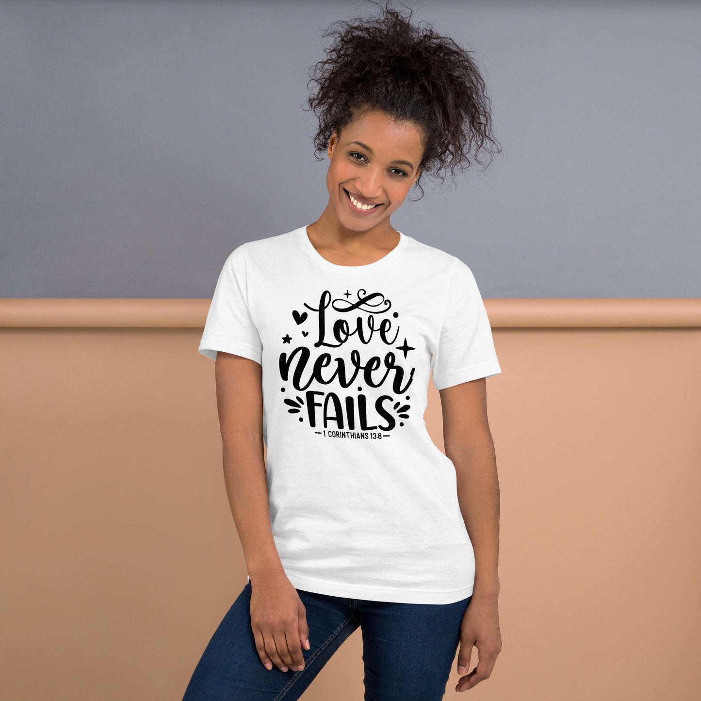 Love Never Fails Women's Short Sleeve T-Shirt