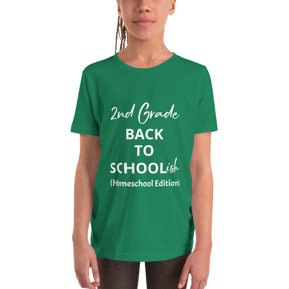 Kids Homeschool 2nd Grade Back to School Short Sleeve T-Shirt