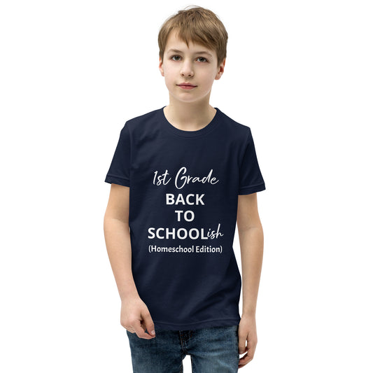 Kids Homeschool 1st Grade Back to School Short Sleeve T-Shirt