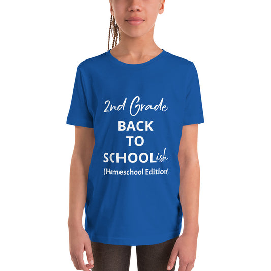 Kids Homeschool 2nd Grade Back to School Short Sleeve T-Shirt