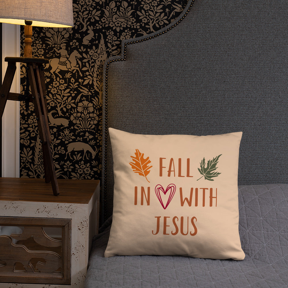 Fall In Love With Jesus Throw Pillow