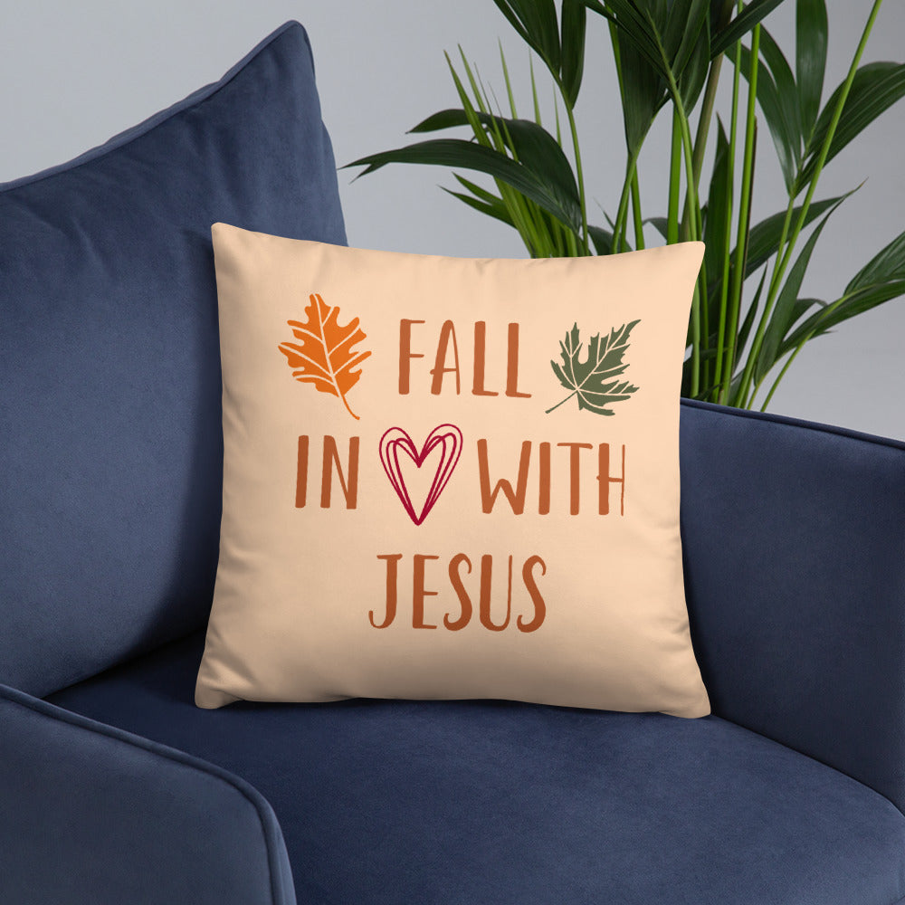 Fall In Love With Jesus Throw Pillow
