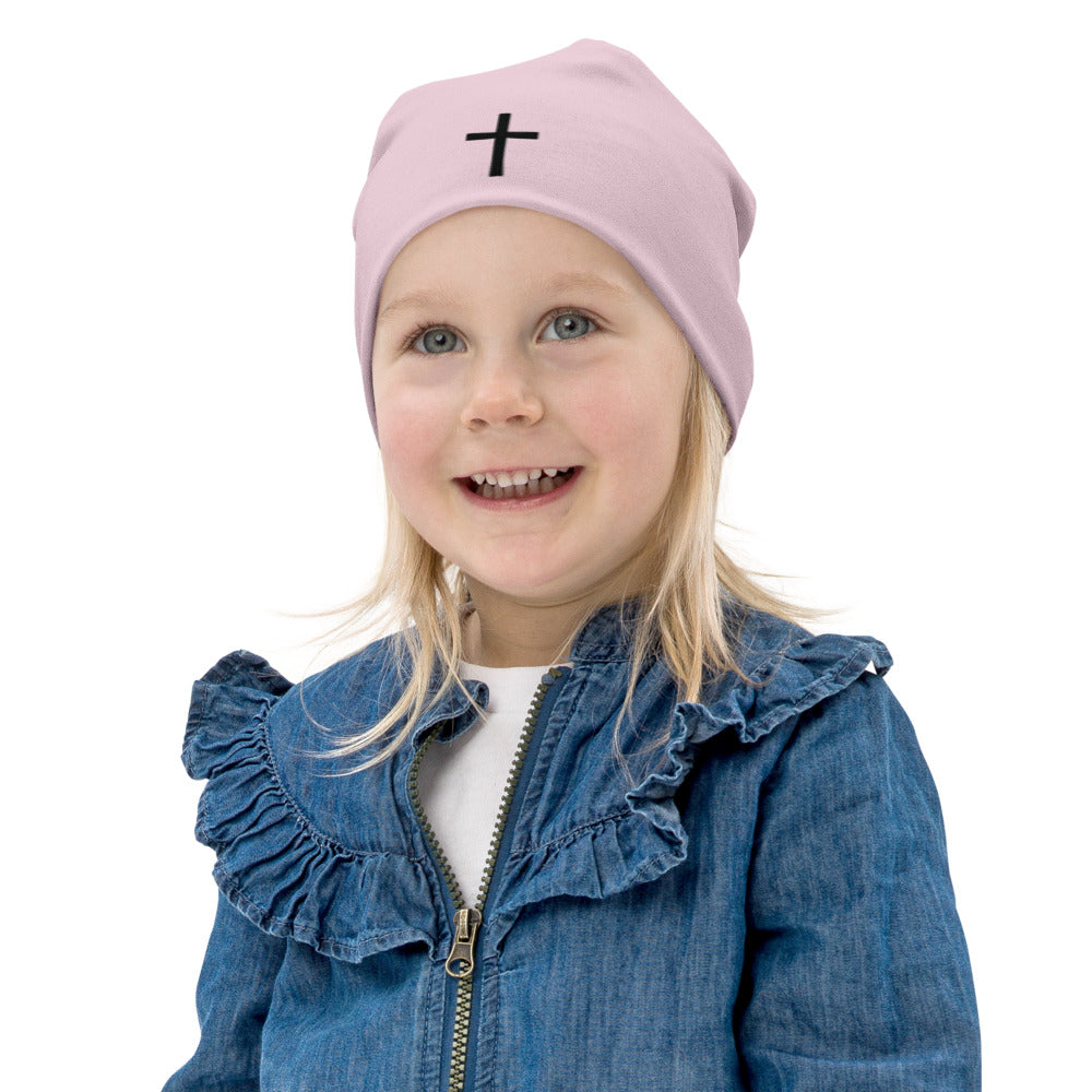 Girls Cross Beanie Toddler/Kids