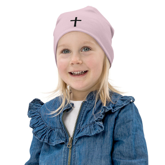Girls Cross Beanie Toddler/Kids