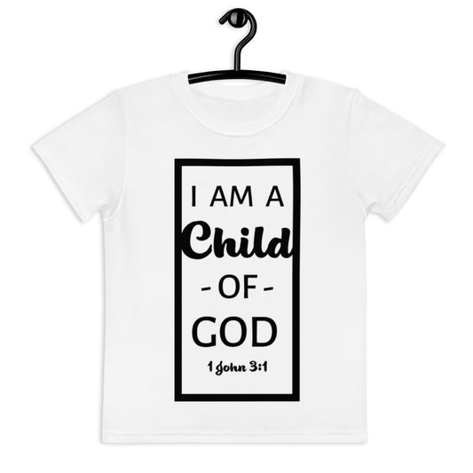 Toddler/Kids Crew Neck Short Sleeve Child Of God T-Shirt