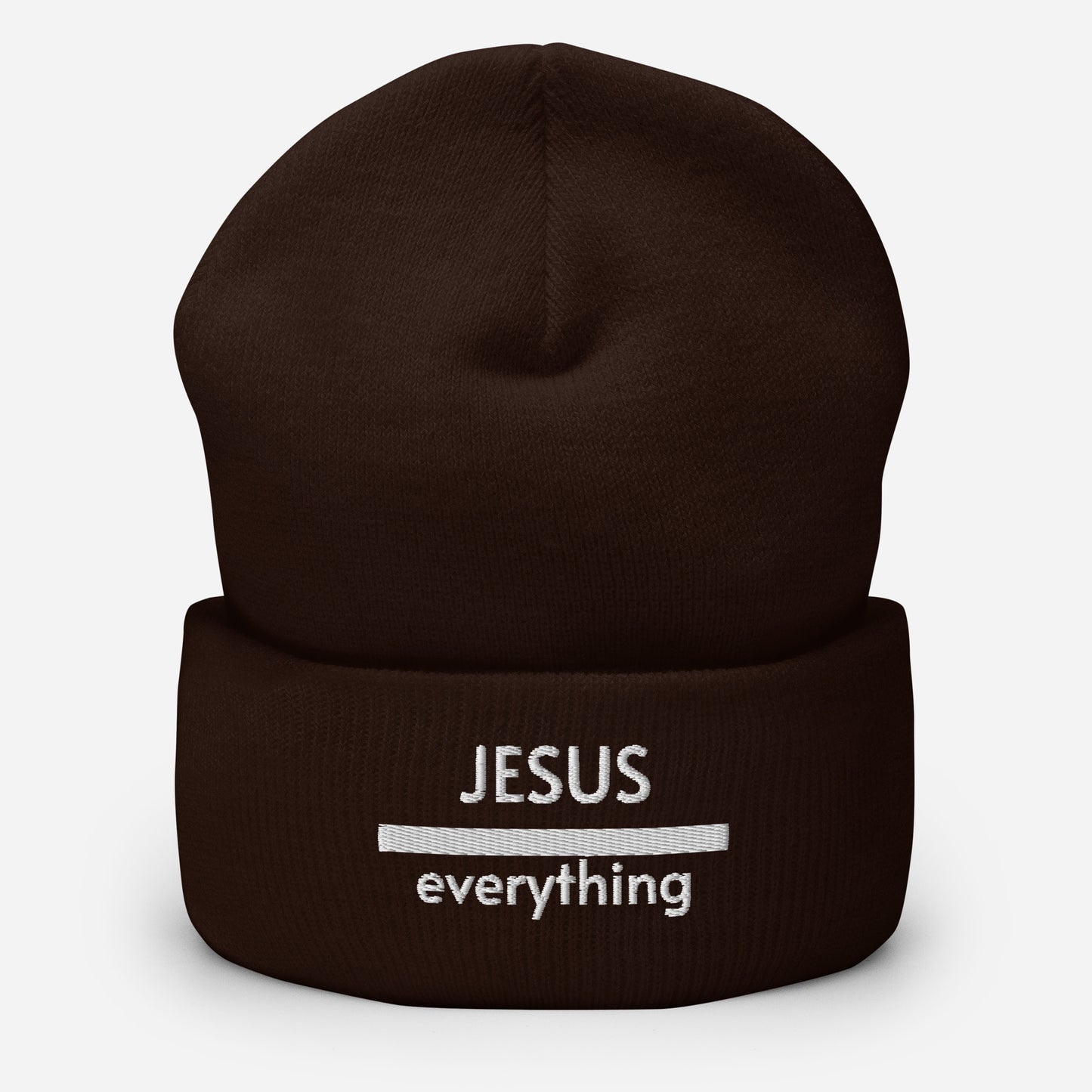 Jesus Over Everything Cuffed Beanie