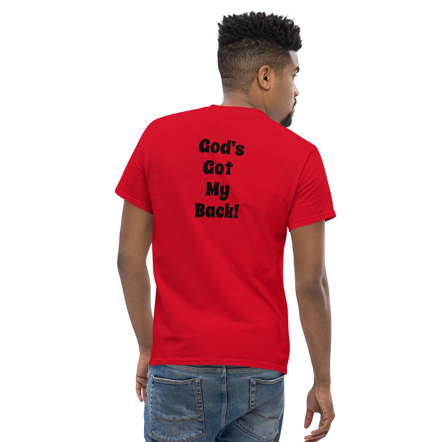 God's Got My Back Men's Classic Short Sleeve T-Shirt