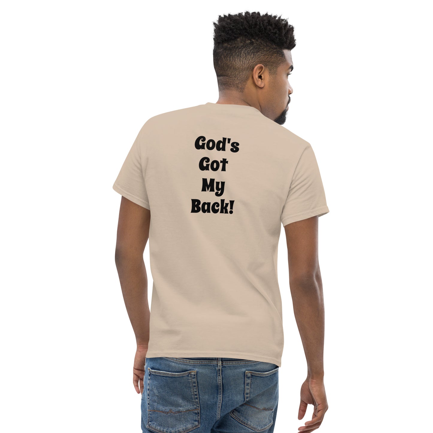 God's Got My Back Men's Classic Short Sleeve T-Shirt