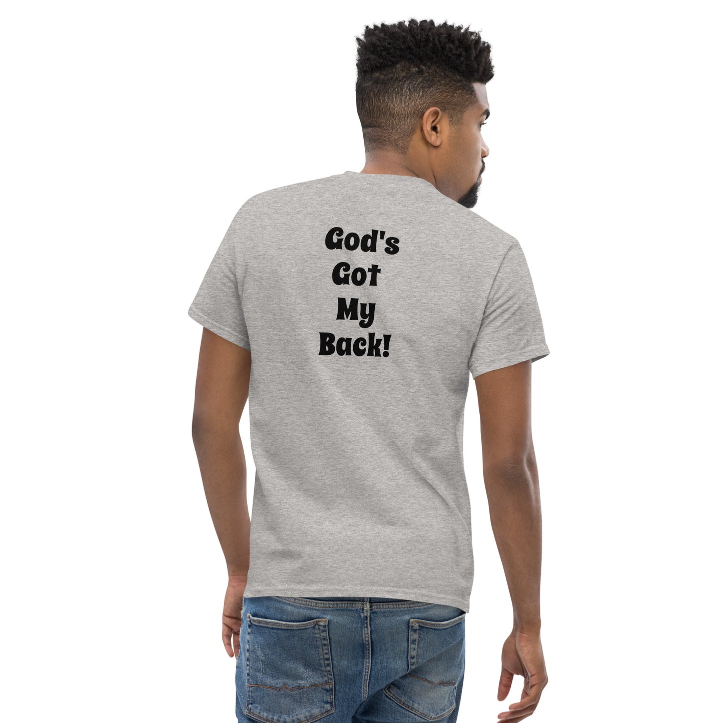 God's Got My Back Men's Classic Short Sleeve T-Shirt
