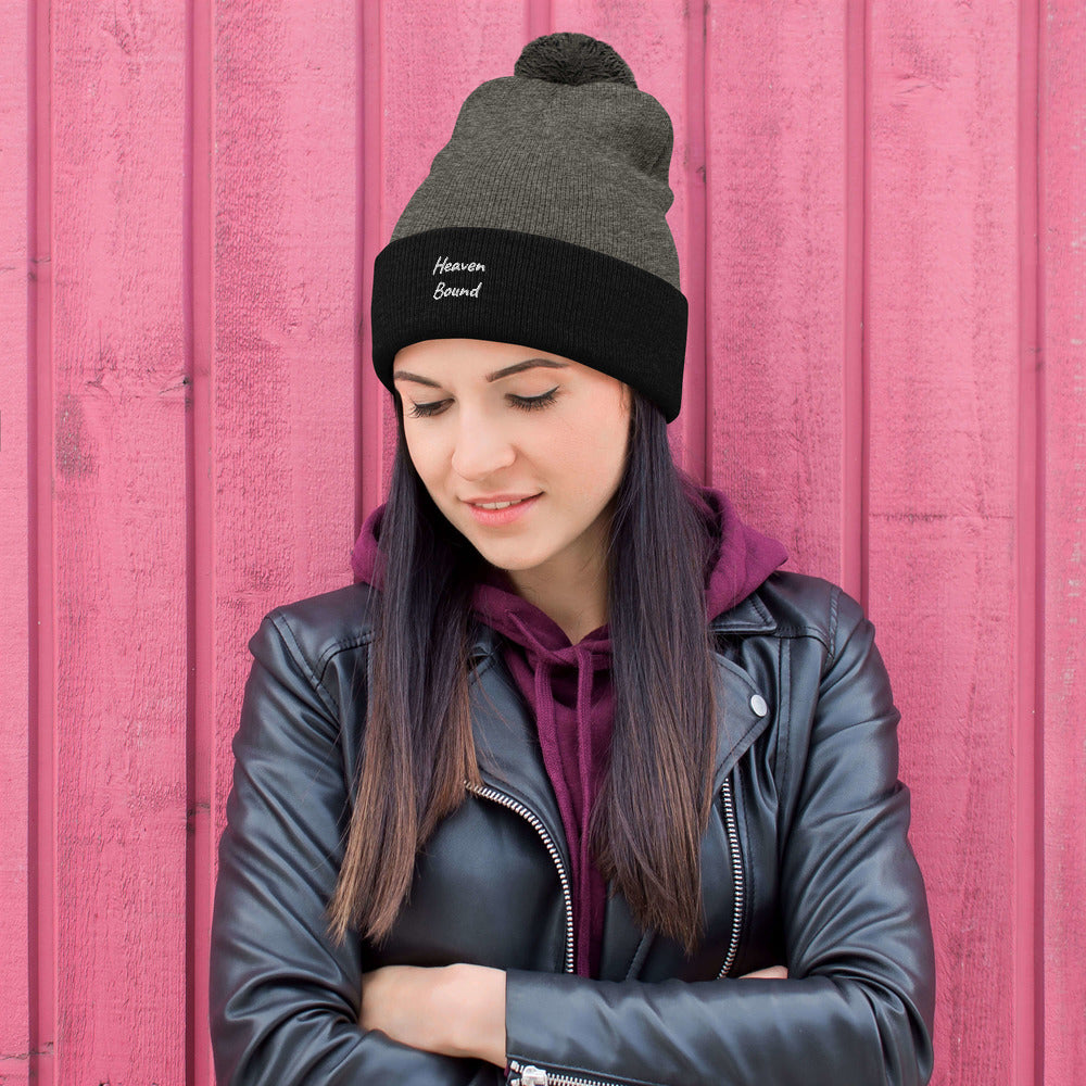 Heaven Bound Pom-Pom Beanie