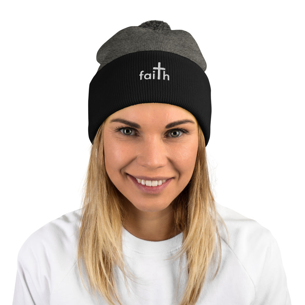 Faith Pom-Pom Women's Beanie