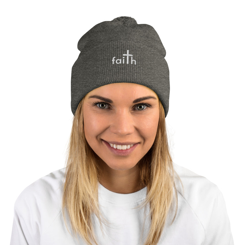 Faith Pom-Pom Women's Beanie