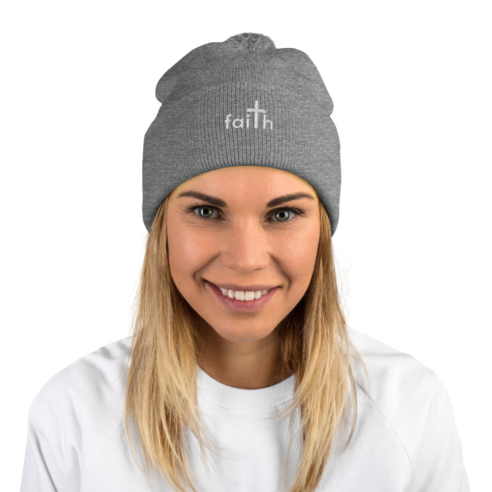 Faith Pom-Pom Women's Beanie