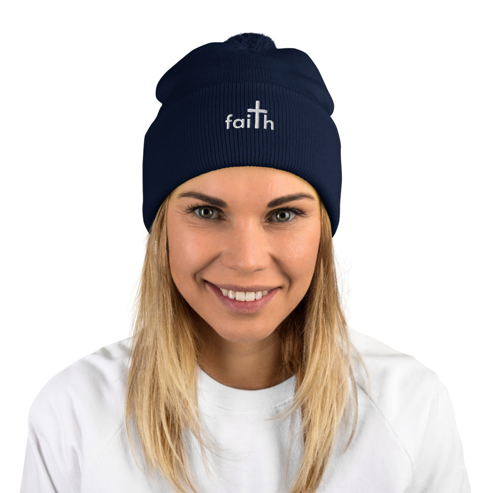 Faith Pom-Pom Women's Beanie