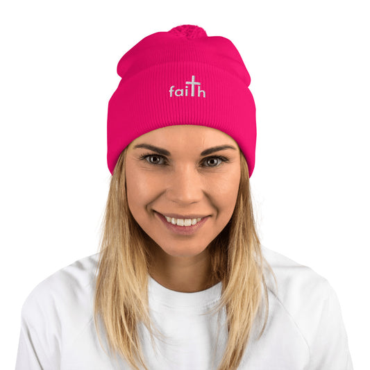 Faith Pom-Pom Women's Beanie