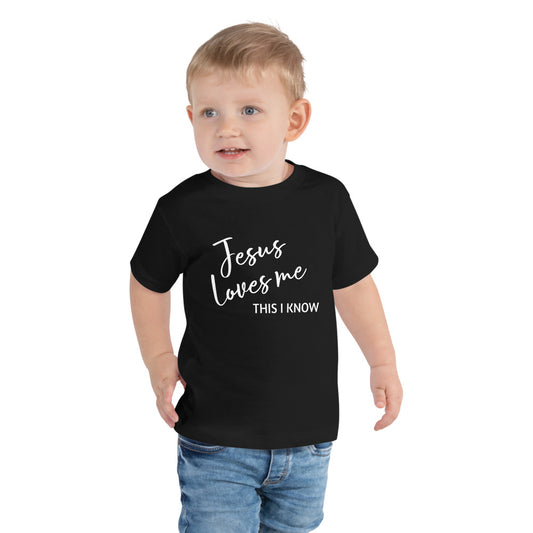 Jesus Loves Me Toddler Short Sleeve T-Shirt