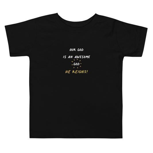 Awesome God Toddler Short Sleeve T-Shirt