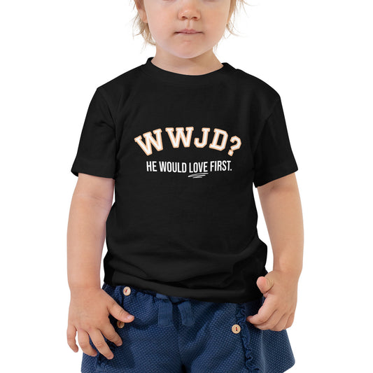 WWJD Toddler Short Sleeve T-Shirt