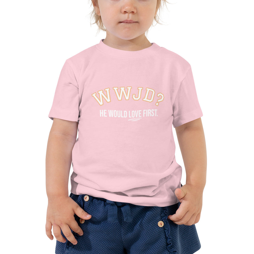 WWJD Toddler Short Sleeve T-Shirt