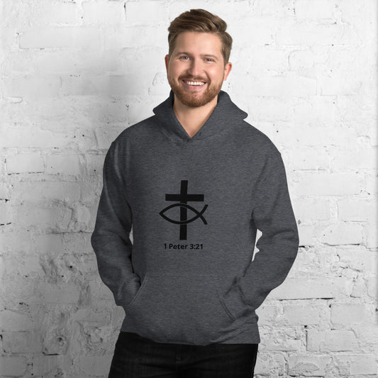 1 Peter 3:21 Men's Hoodie