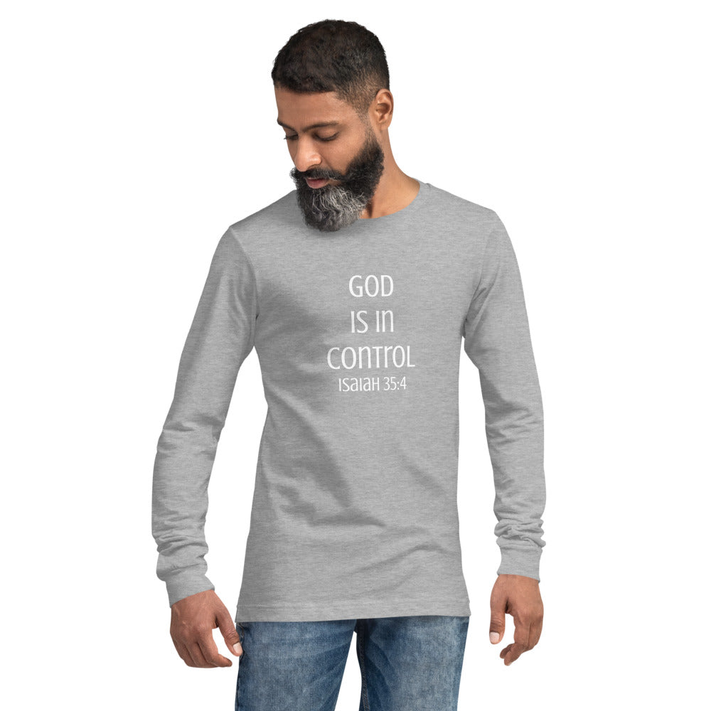 God Is In Control Long Sleeve Shirt