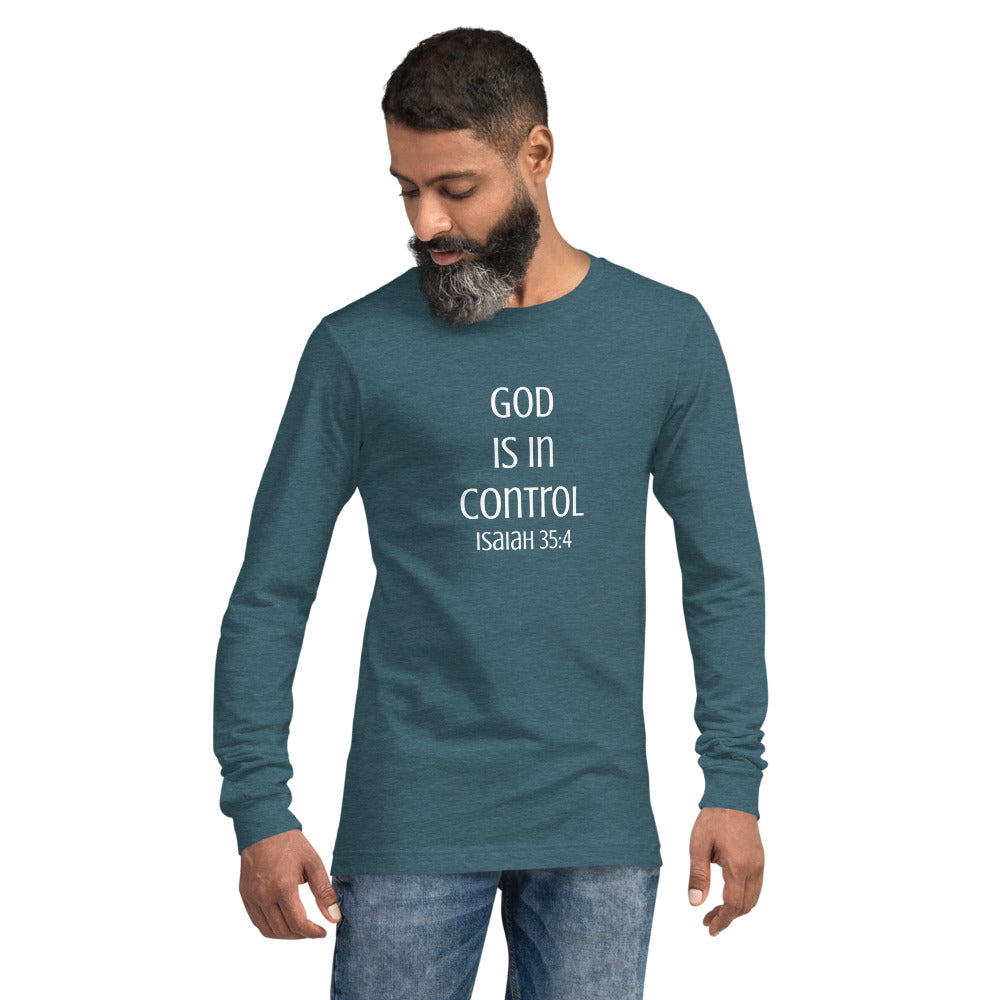 God Is In Control Long Sleeve Shirt