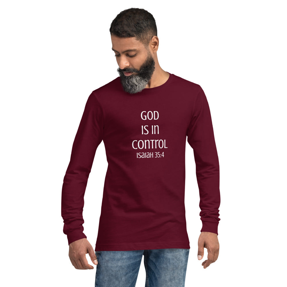 God Is In Control Long Sleeve Shirt