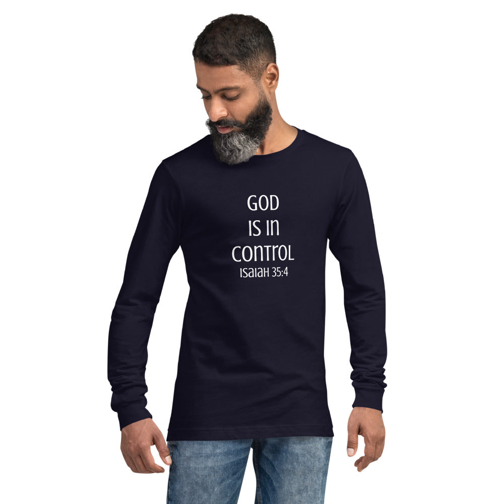 God Is In Control Long Sleeve Shirt