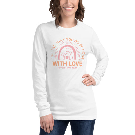 With Love Long Sleeve Women's Shirt