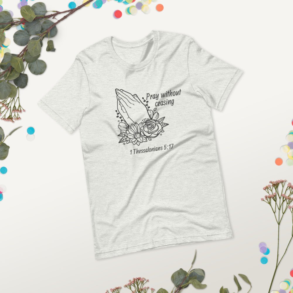 Pray Floral Women's Short-Sleeve T-Shirt