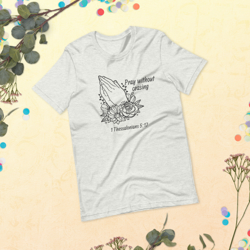 Pray Floral Women's Short-Sleeve T-Shirt