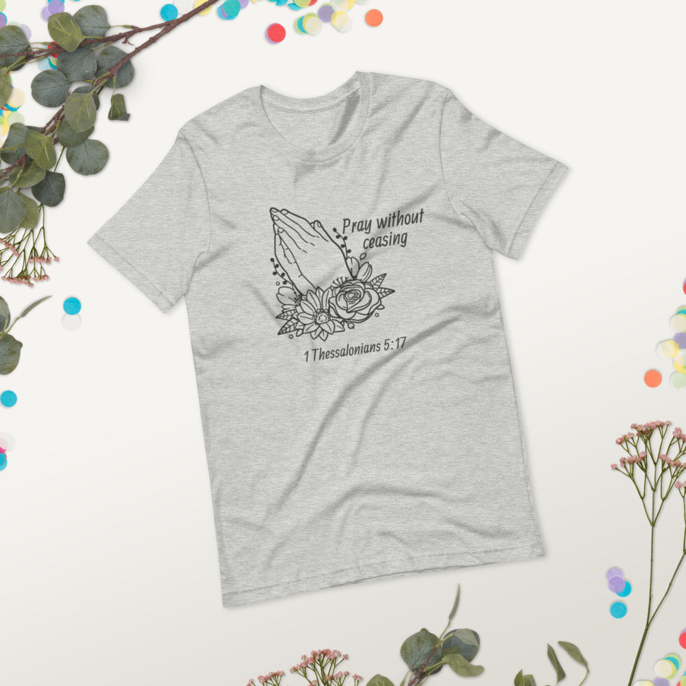 Pray Floral Women's Short-Sleeve T-Shirt