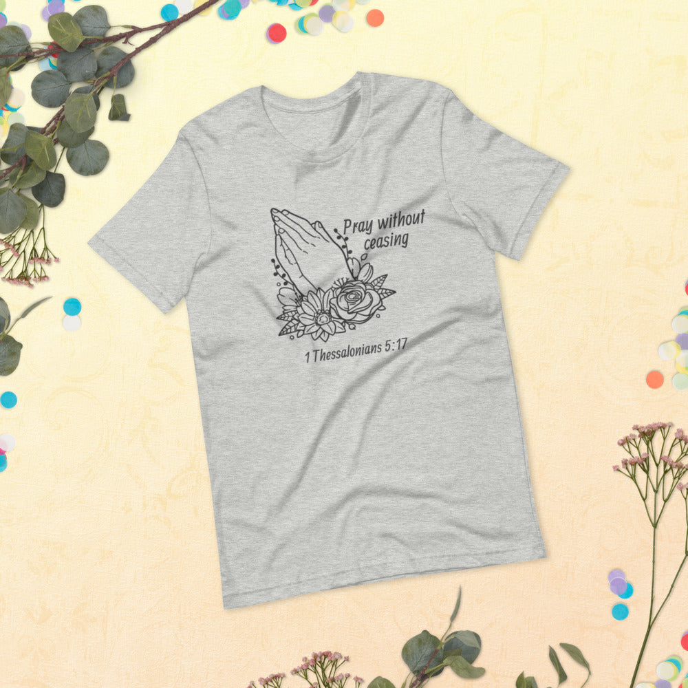 Pray Floral Women's Short-Sleeve T-Shirt