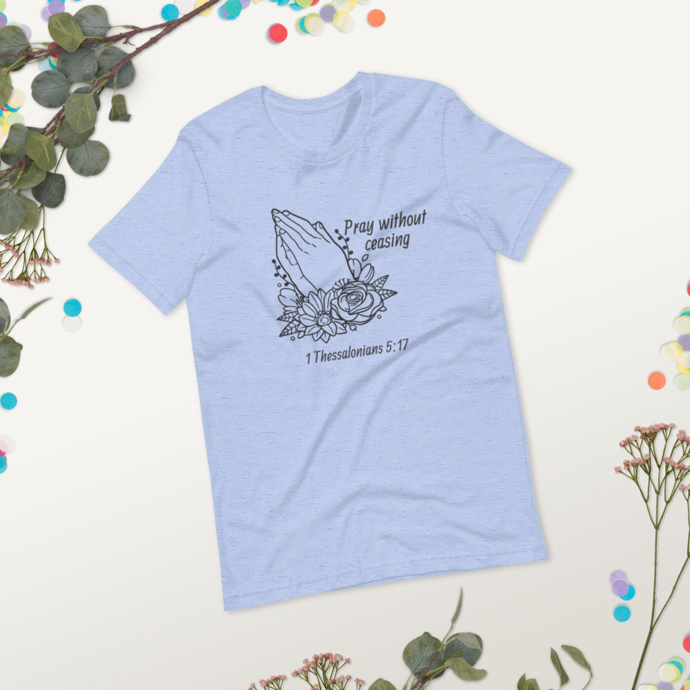 Pray Floral Women's Short-Sleeve T-Shirt
