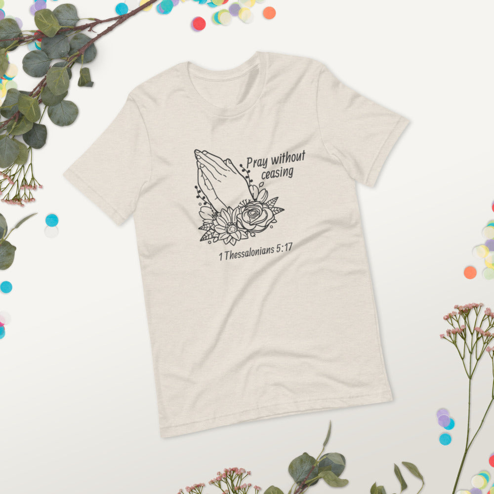 Pray Floral Women's Short-Sleeve T-Shirt