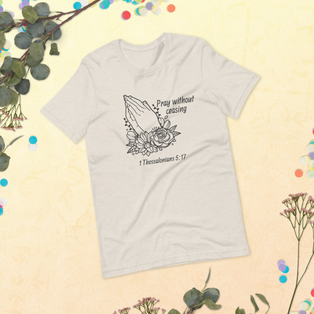 Pray Floral Women's Short-Sleeve T-Shirt