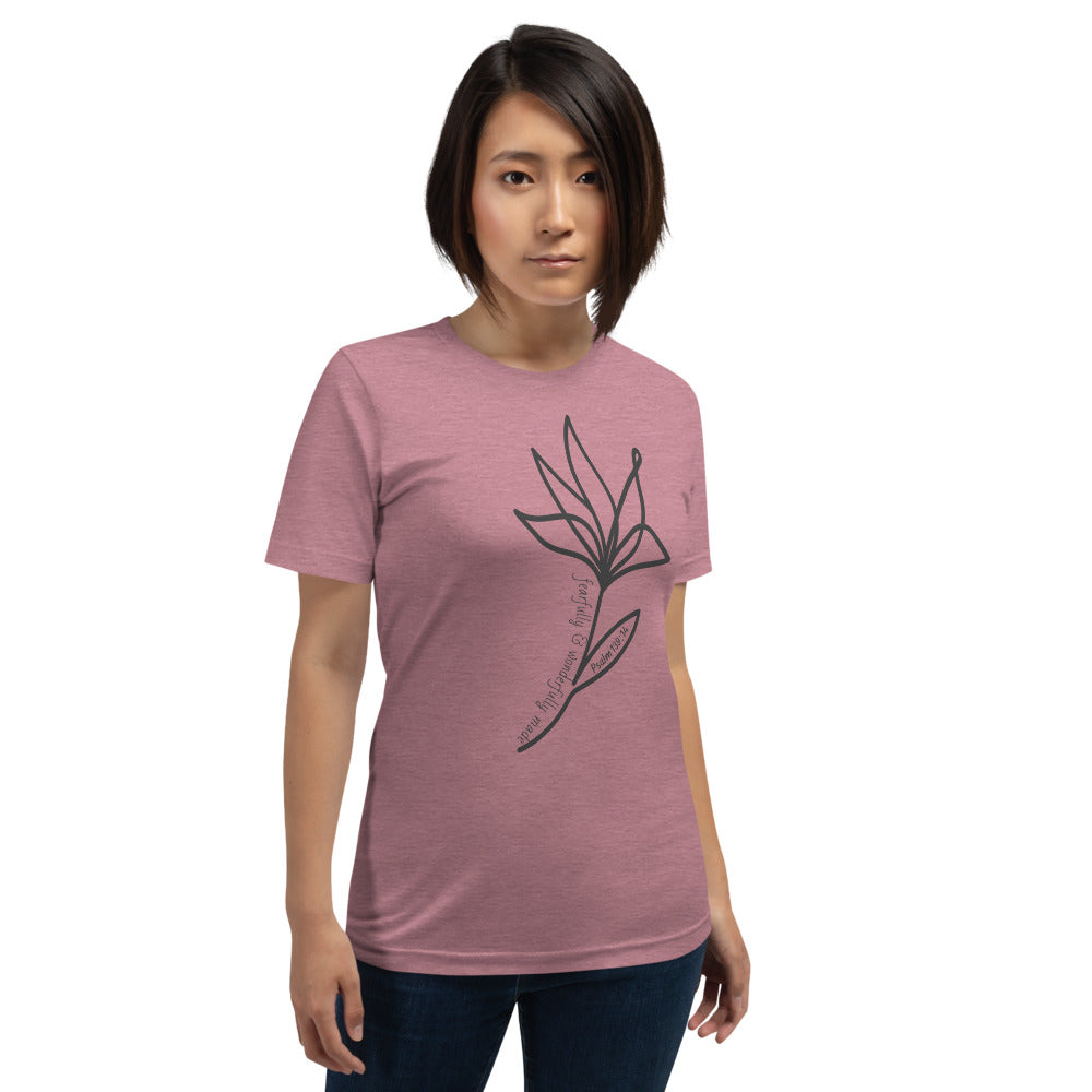 Fearfully Flower Short-Sleeve Women's T-Shirt