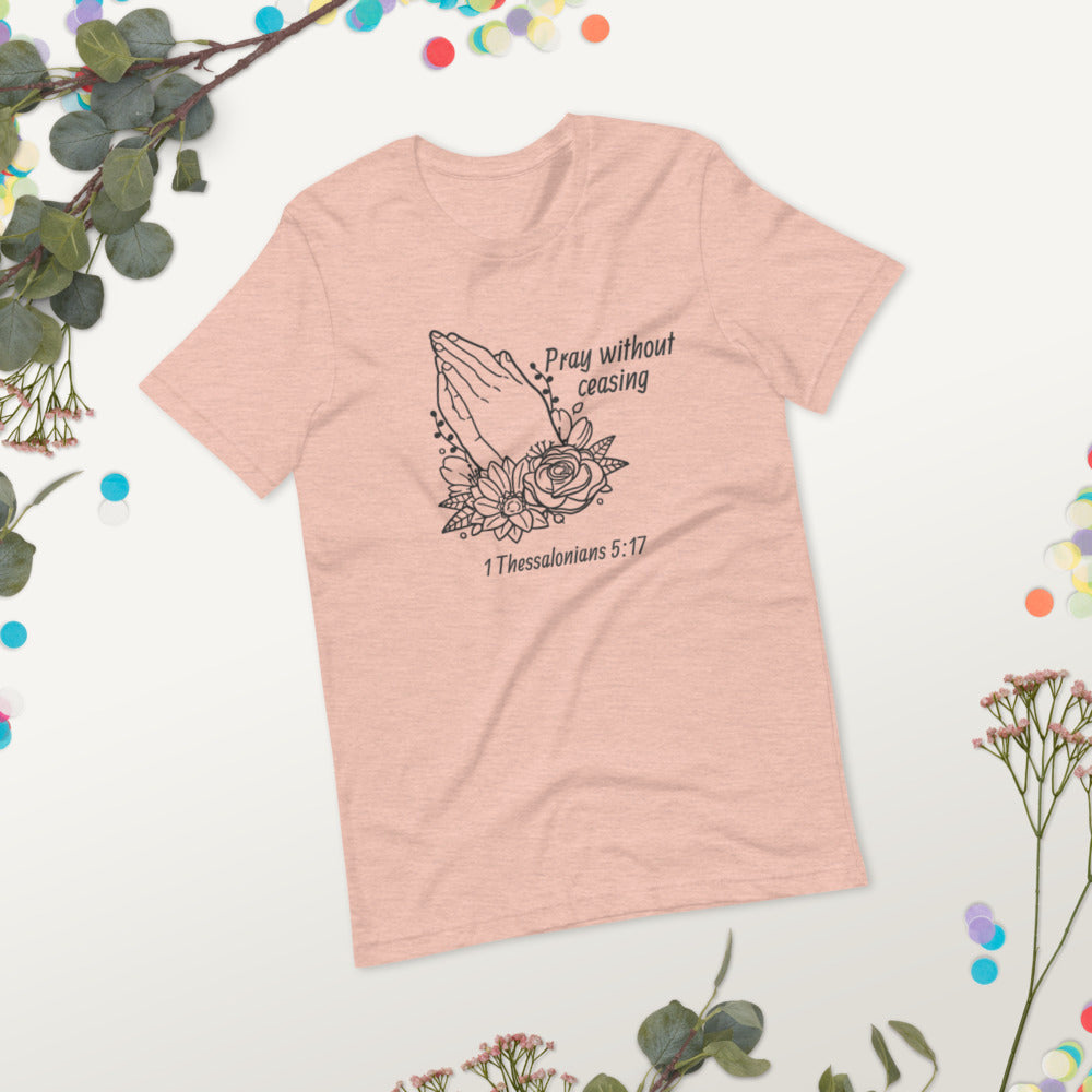 Pray Floral Women's Short-Sleeve T-Shirt