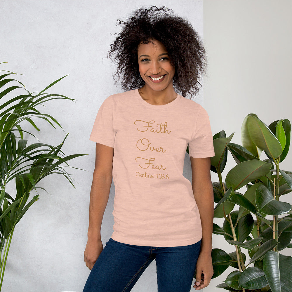 Women's Short Sleeve Faith Over Fear T-Shirt
