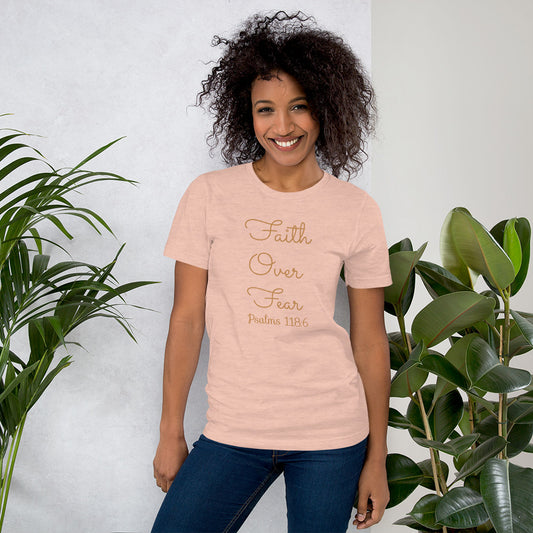 Women's Short Sleeve Faith Over Fear T-Shirt