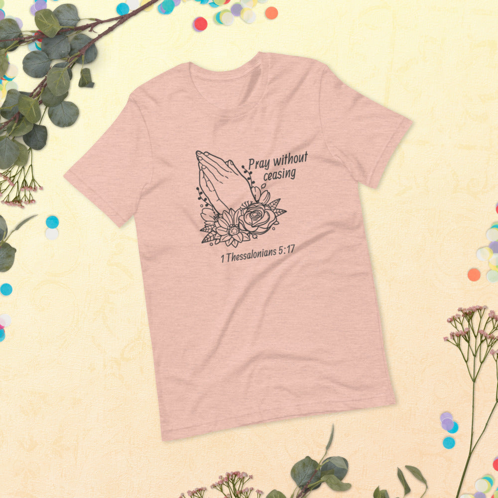 Pray Floral Women's Short-Sleeve T-Shirt