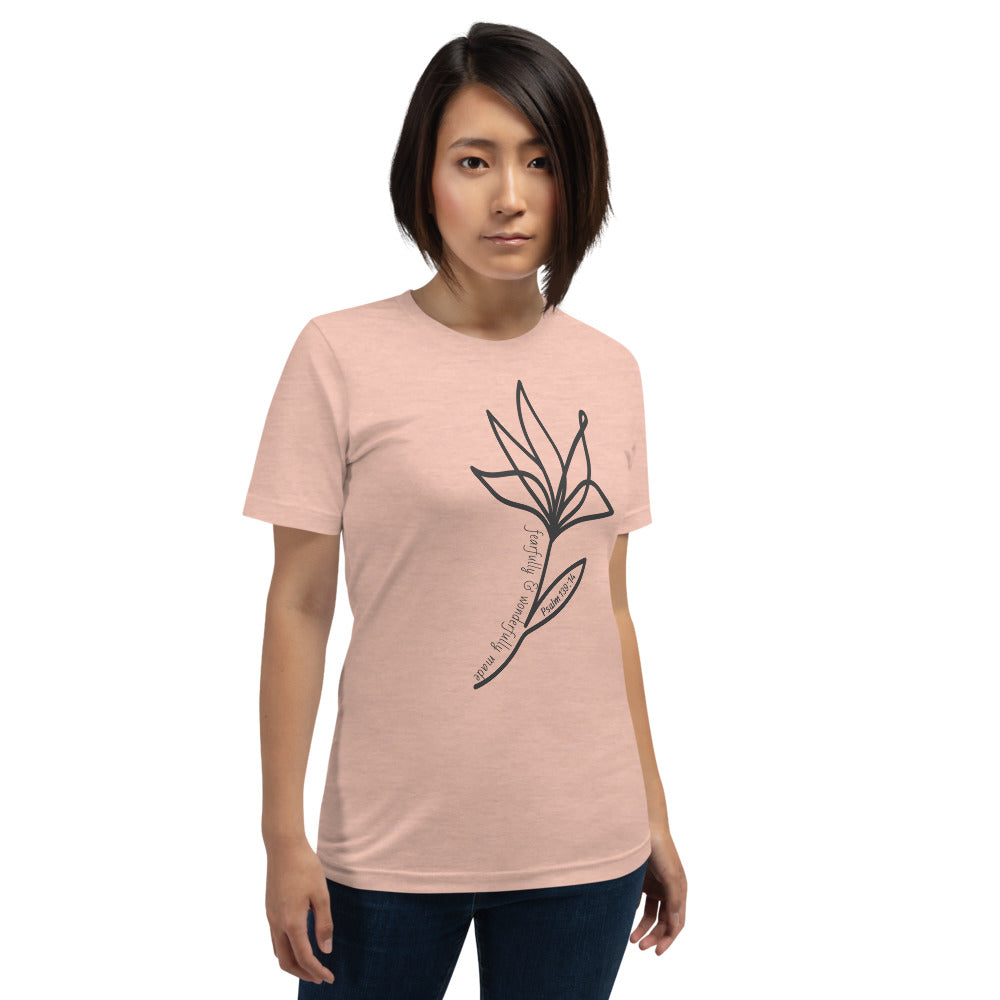 Fearfully Flower Short-Sleeve Women's T-Shirt