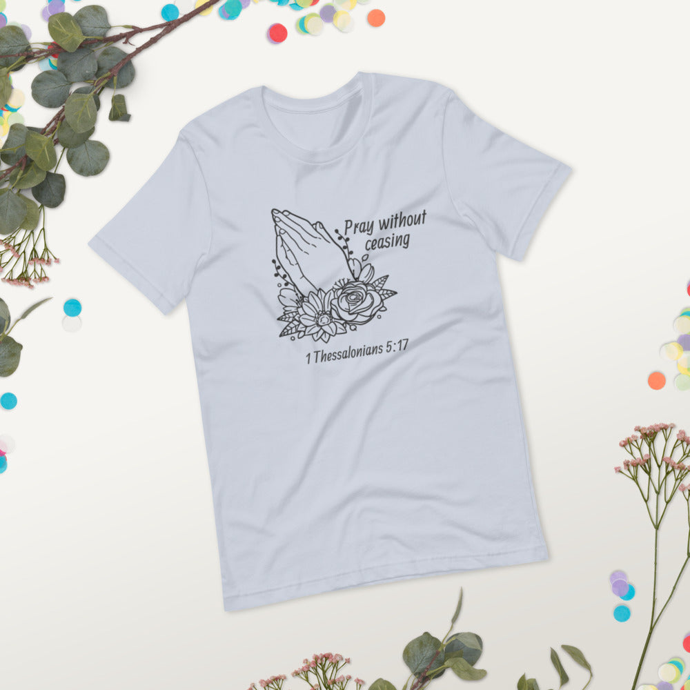 Pray Floral Women's Short-Sleeve T-Shirt