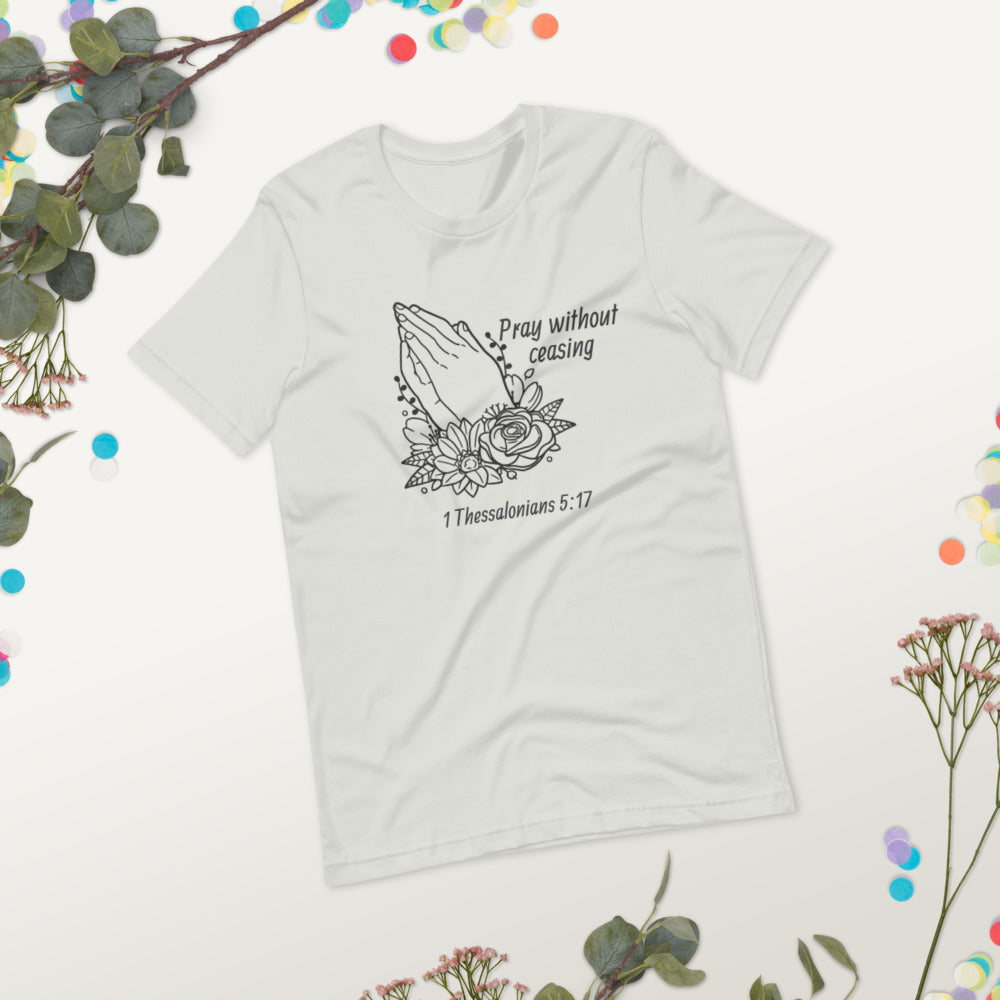 Pray Floral Women's Short-Sleeve T-Shirt