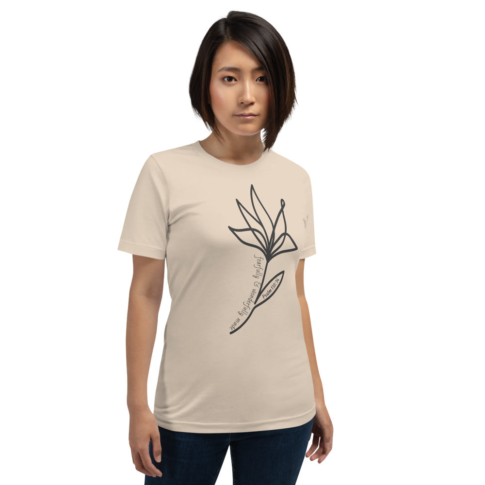 Fearfully Flower Short-Sleeve Women's T-Shirt