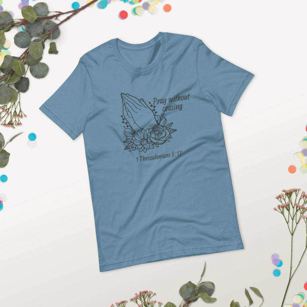 Pray Floral Women's Short-Sleeve T-Shirt
