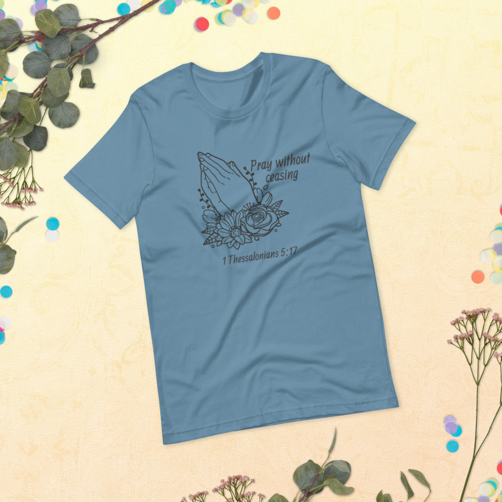 Pray Floral Women's Short-Sleeve T-Shirt