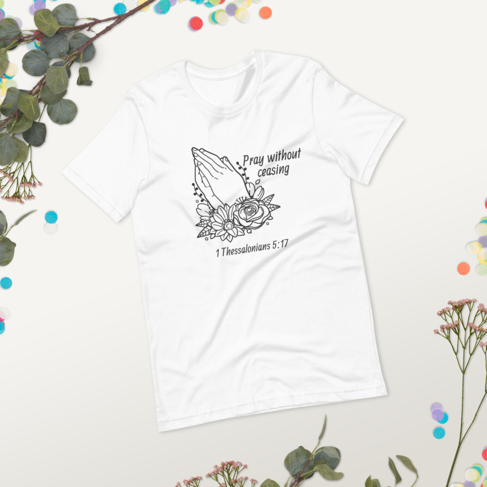 Pray Floral Women's Short-Sleeve T-Shirt