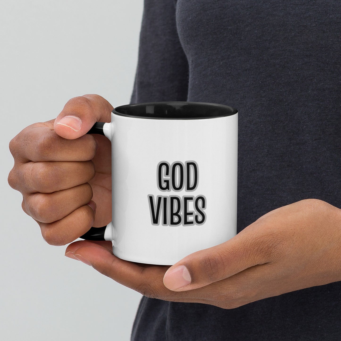 God Vibes Mug with Color Inside