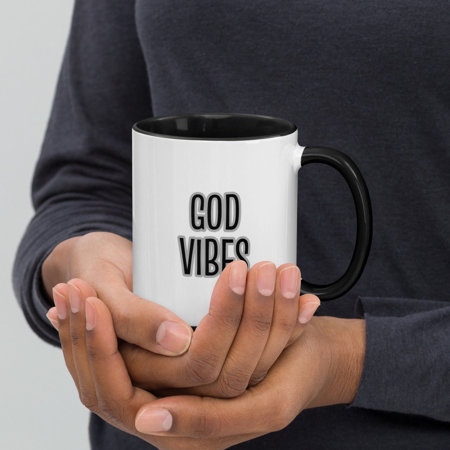 God Vibes Mug with Color Inside
